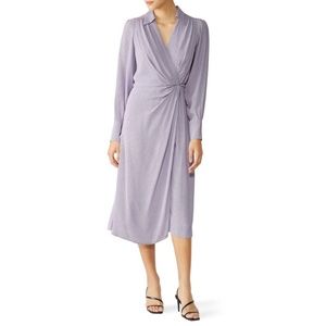 NEW Equipment Gilliane Wrap Midi Dress 6 (S-M)